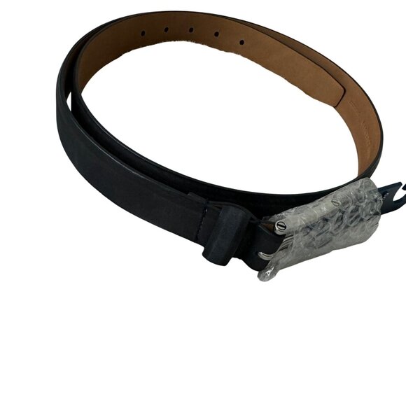 Cole Haan genuine leather men's belt black color size 40/100 buckle closure new - Picture 2 of 6